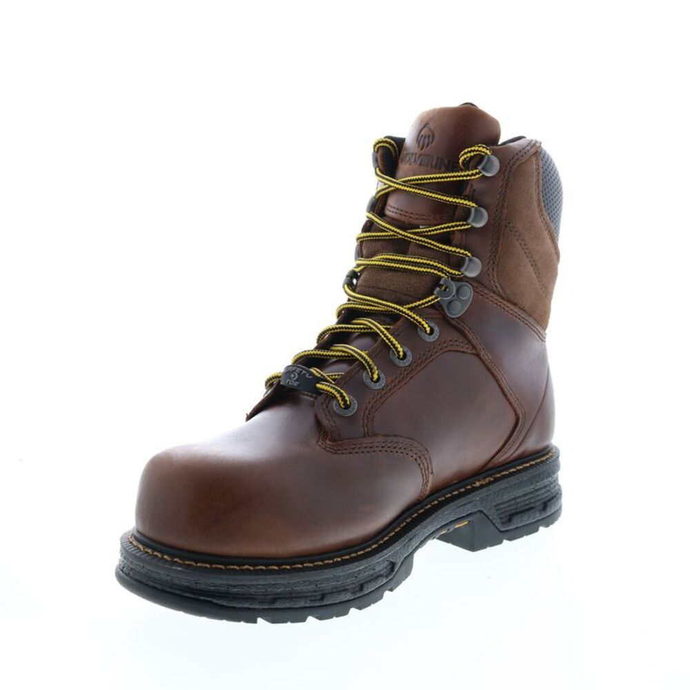 Wolverine Mens Hellcat Ultraspring Waterproof CarbonMax 8" Brown Boots (NWT) - Picture 4 of 7
